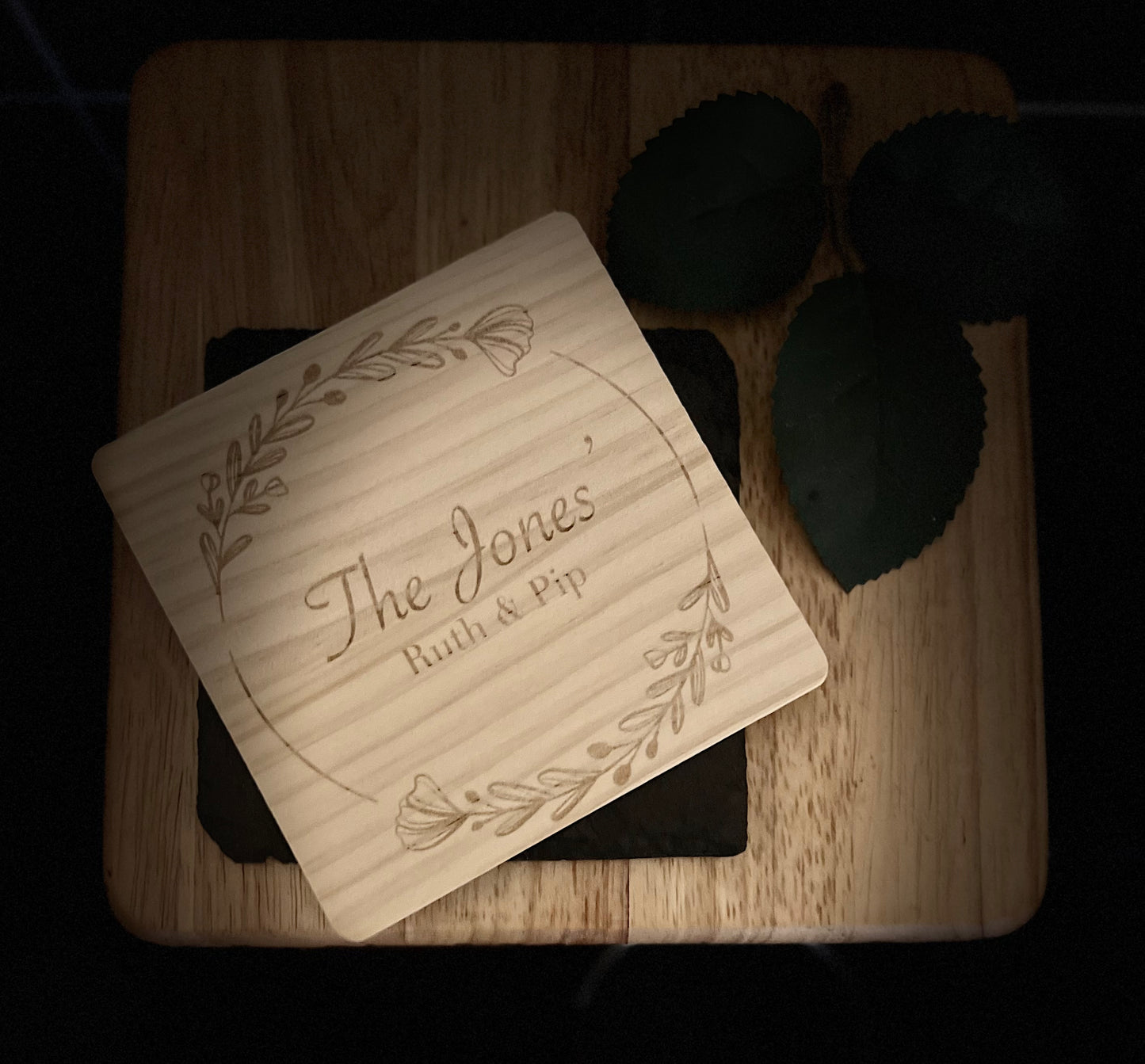 Personalised Wood Coaster